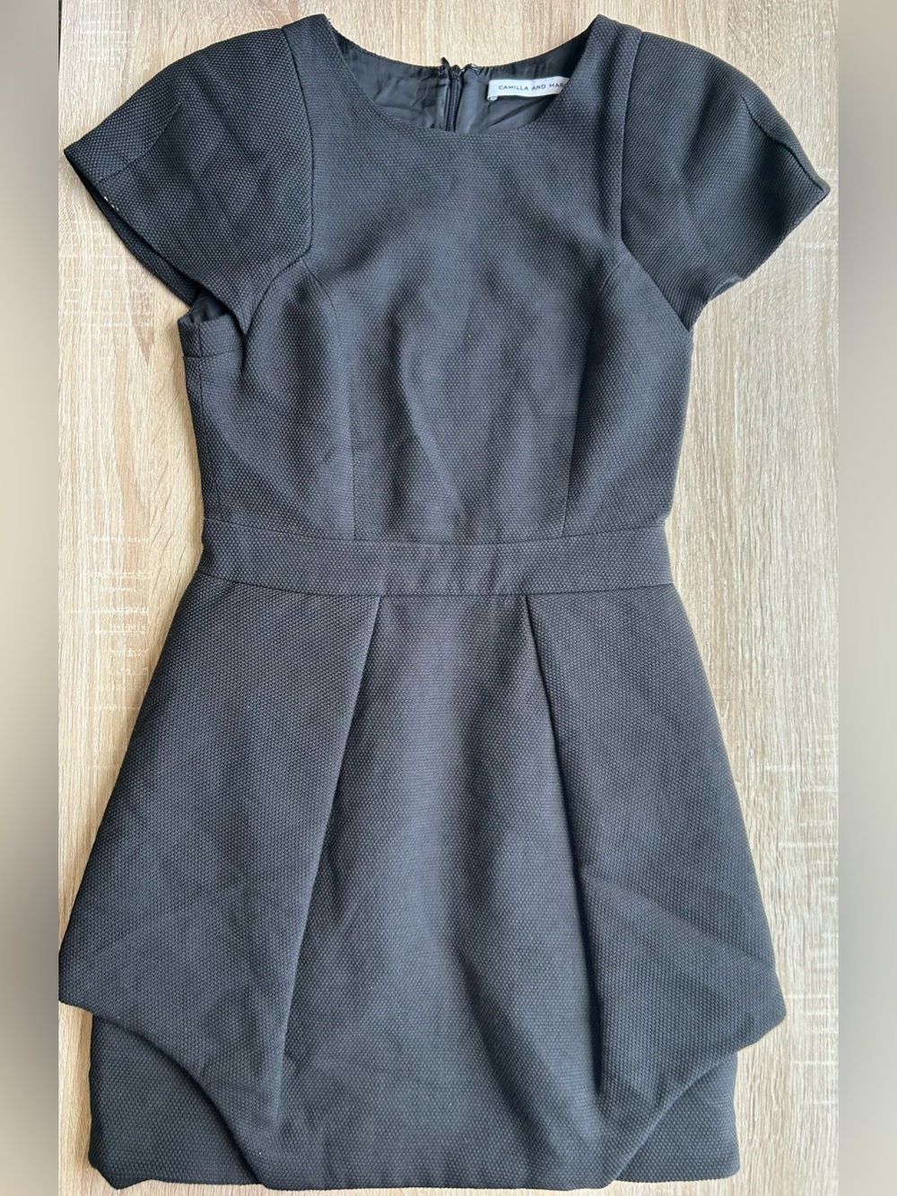 Camilla & Marc Humble Beauty Black Woven Mini Dress 4 S Small